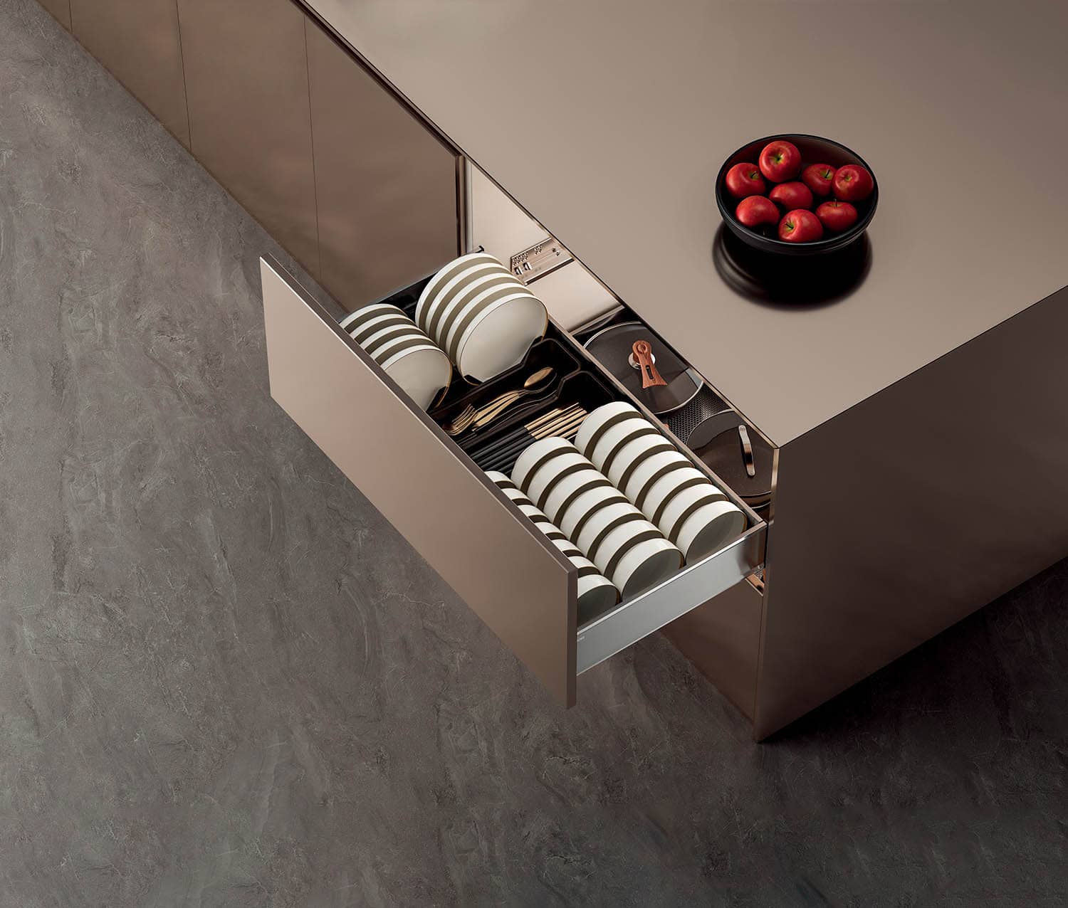 Kitchen Matt Grey Series Tall Units